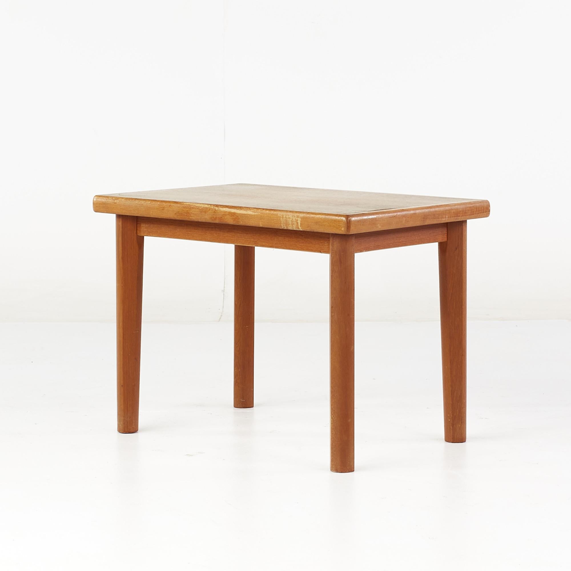 BRDR Furbo Mid Century Danish Teak Side Table For Sale 2