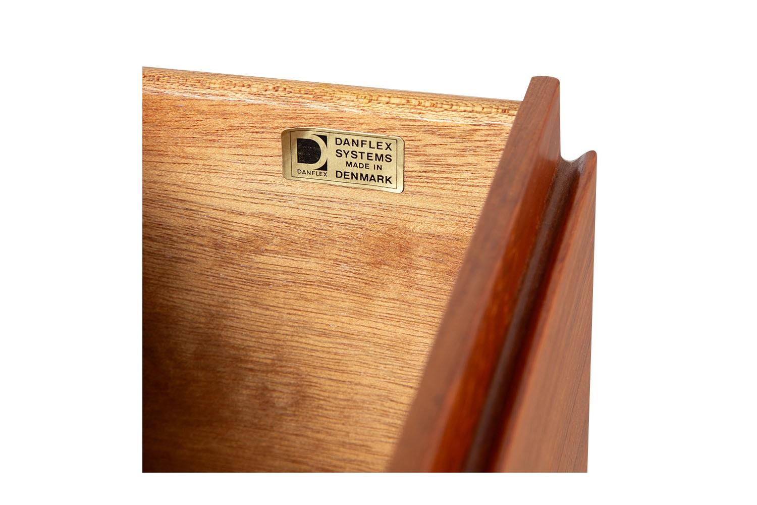 Late 20th Century Mid-Century Danish Teak Side Table Nightstand For Sale