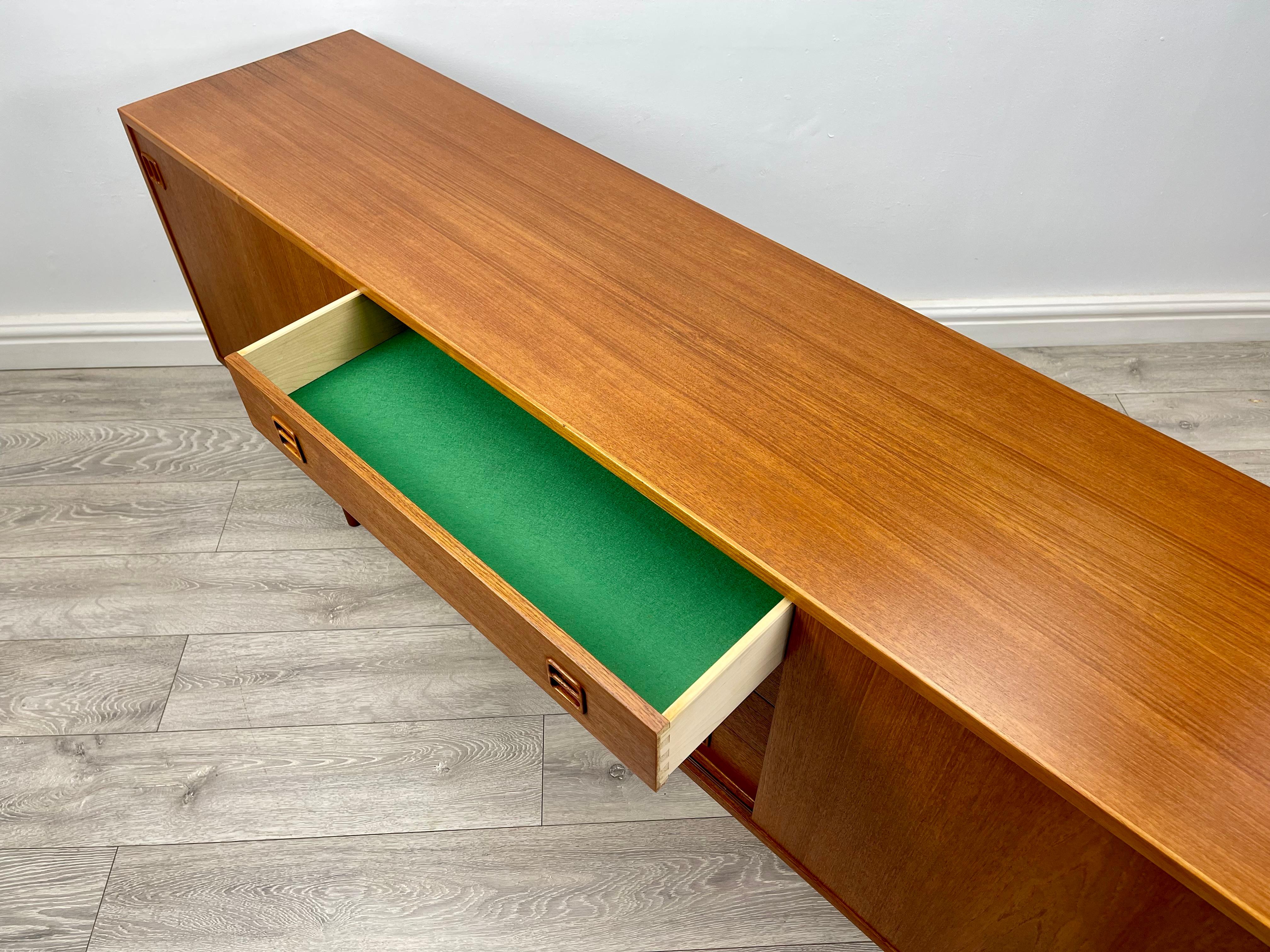 Mid Century Danish Teak Sideboard  For Sale 6