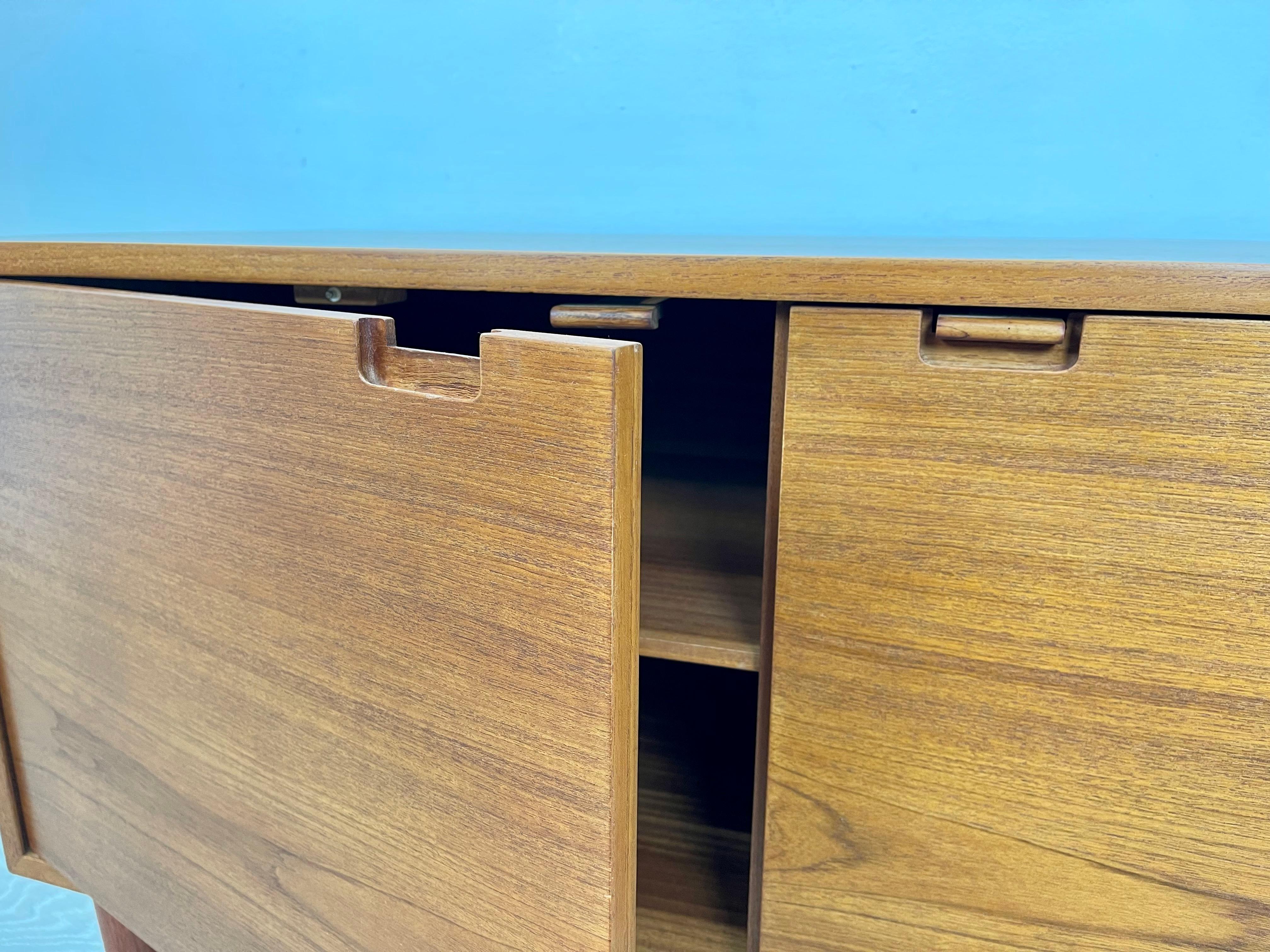 Lacquered Midcentury Danish Teak Sideboard