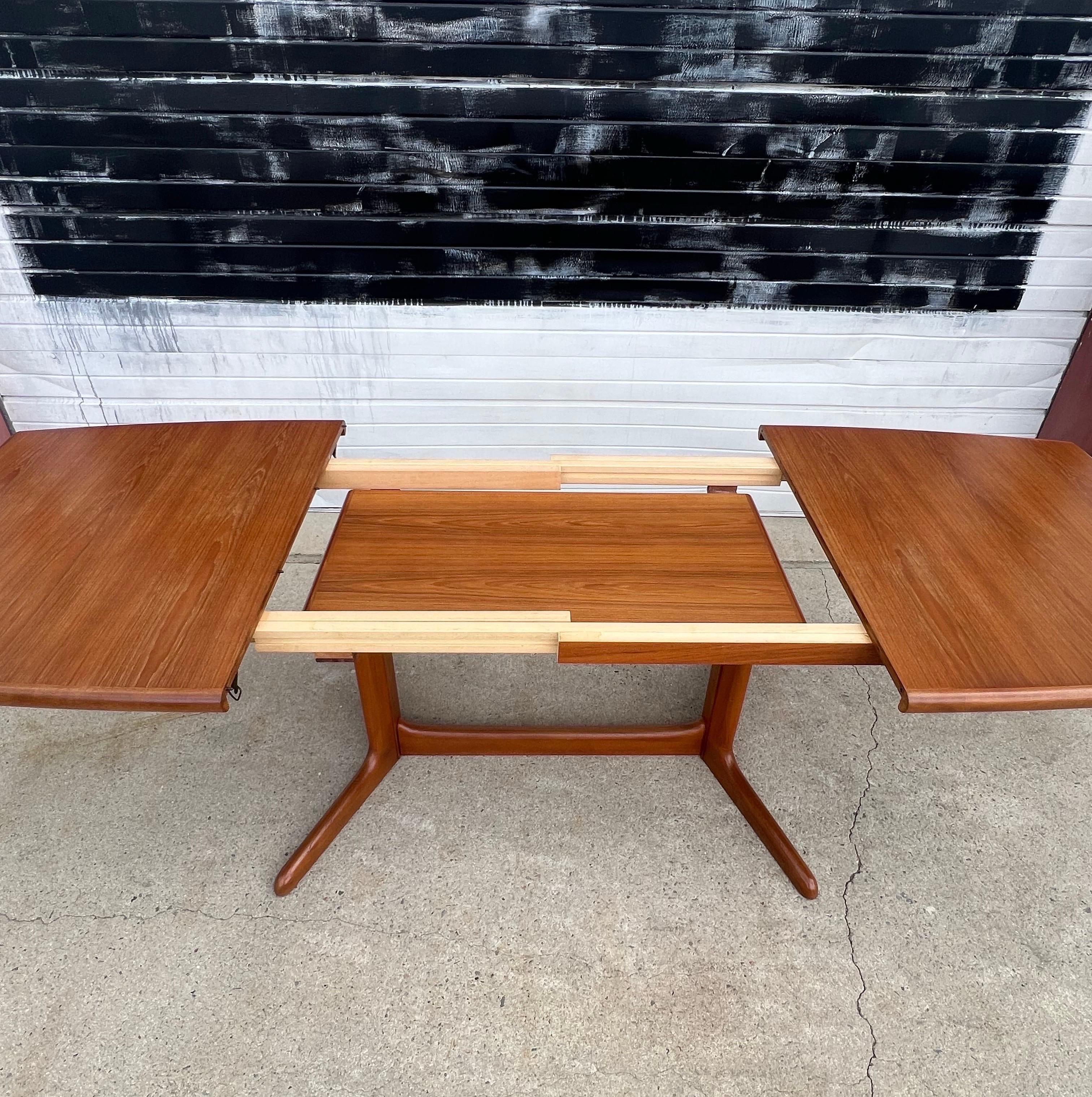 Mid-Century Danish Teak Skovby Dining Table 5