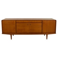 Mid Century Danish Teak Sliding Door Credenza