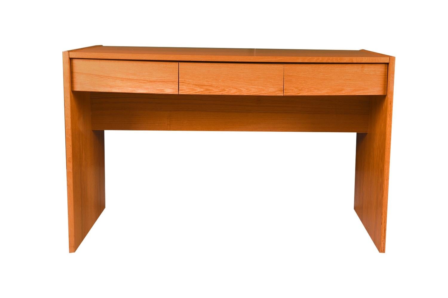 Mid-Century Modern Mid-Century Danish Teak Sliding Top Desk For Sale