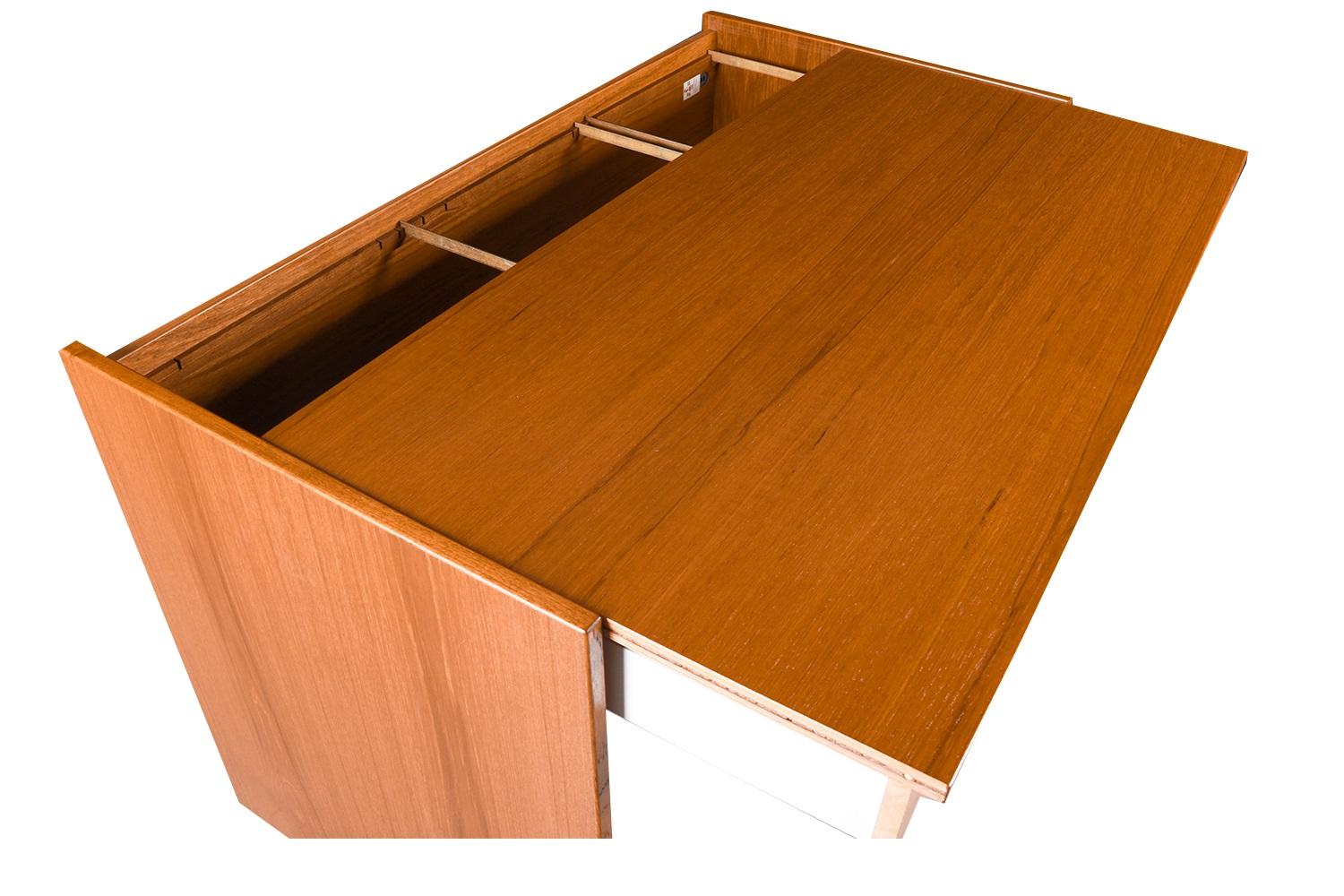 Mid-Century Danish Teak Sliding Top Desk For Sale 2