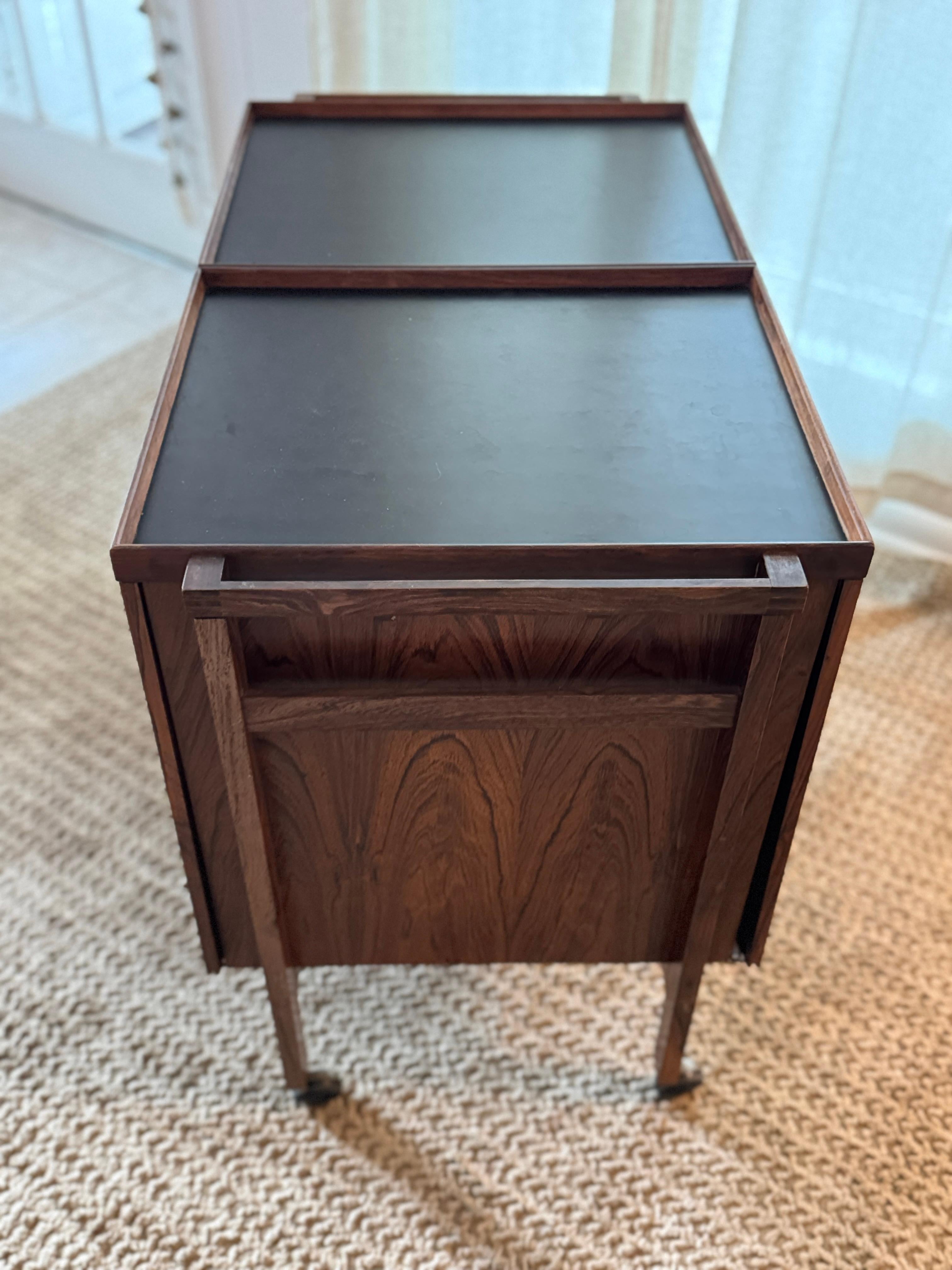 Mid-20th Century Mid-Century Danish Teak Storage Cabinet, Sliding Doors, circa 1960s For Sale