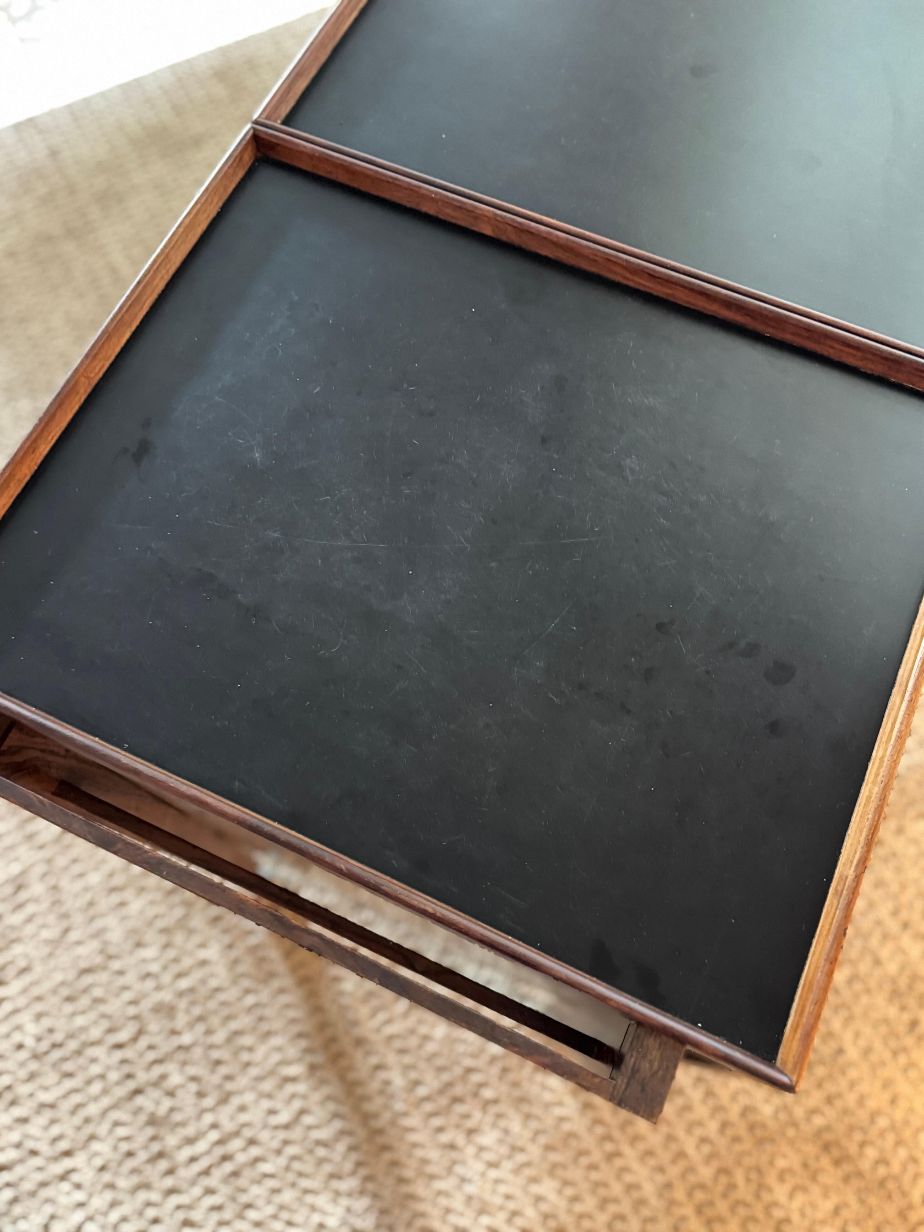 Wood Mid-Century Danish Teak Storage Cabinet, Sliding Doors, circa 1960s For Sale