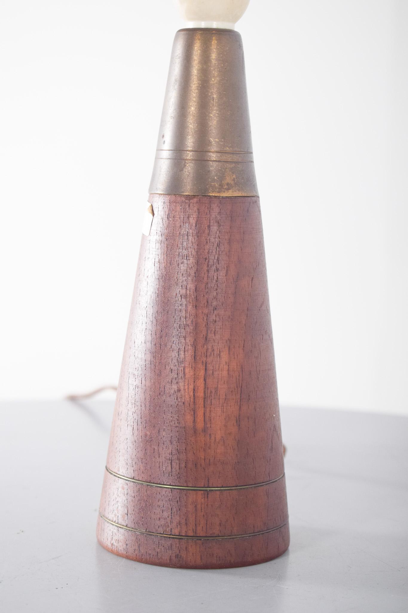 Mid-Century Modern Mid-Century Danish Teak Table Lamp For Sale