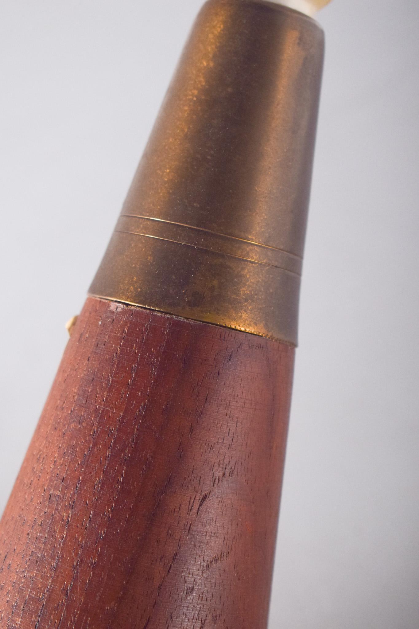 Mid-Century Danish Teak Table Lamp In Good Condition For Sale In Lisboa, Lisboa