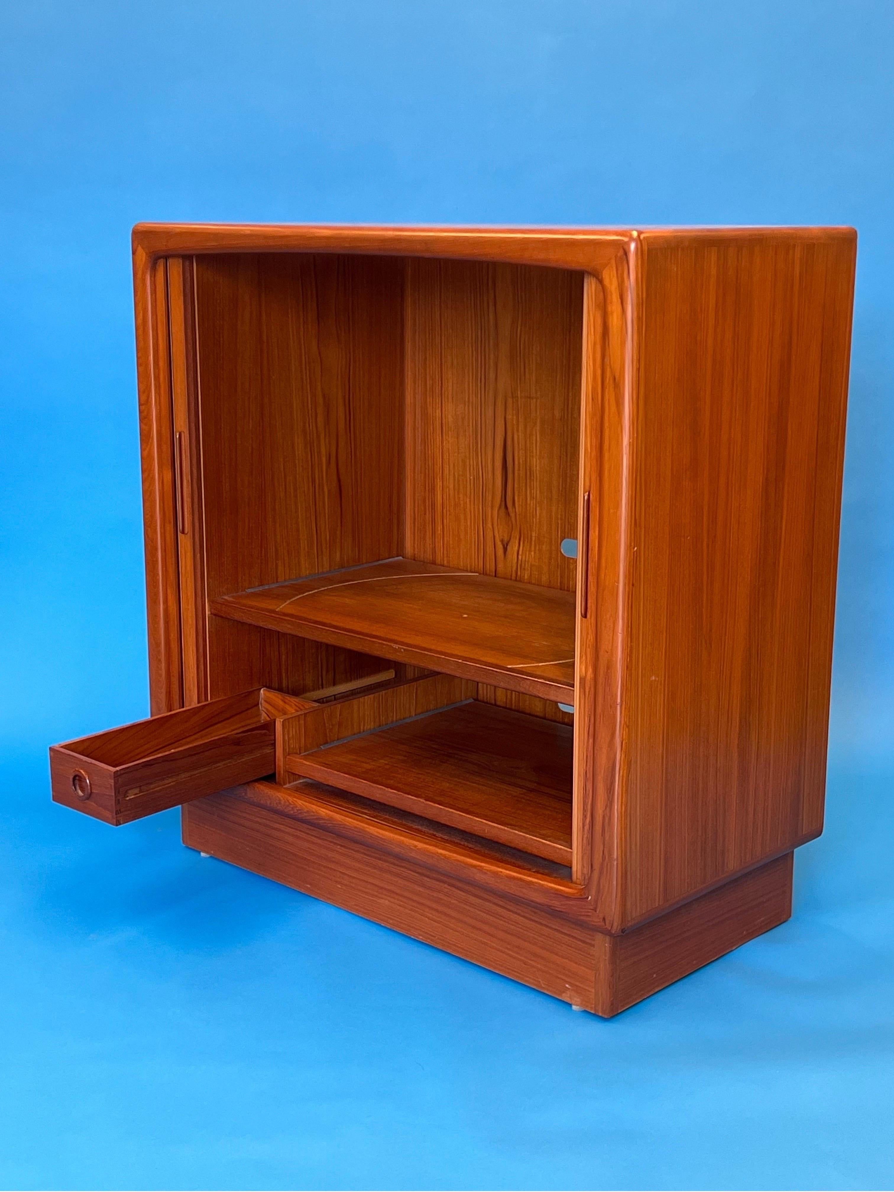 Mid-Century Modern Mid Century Danish Teak Tambour Door Console