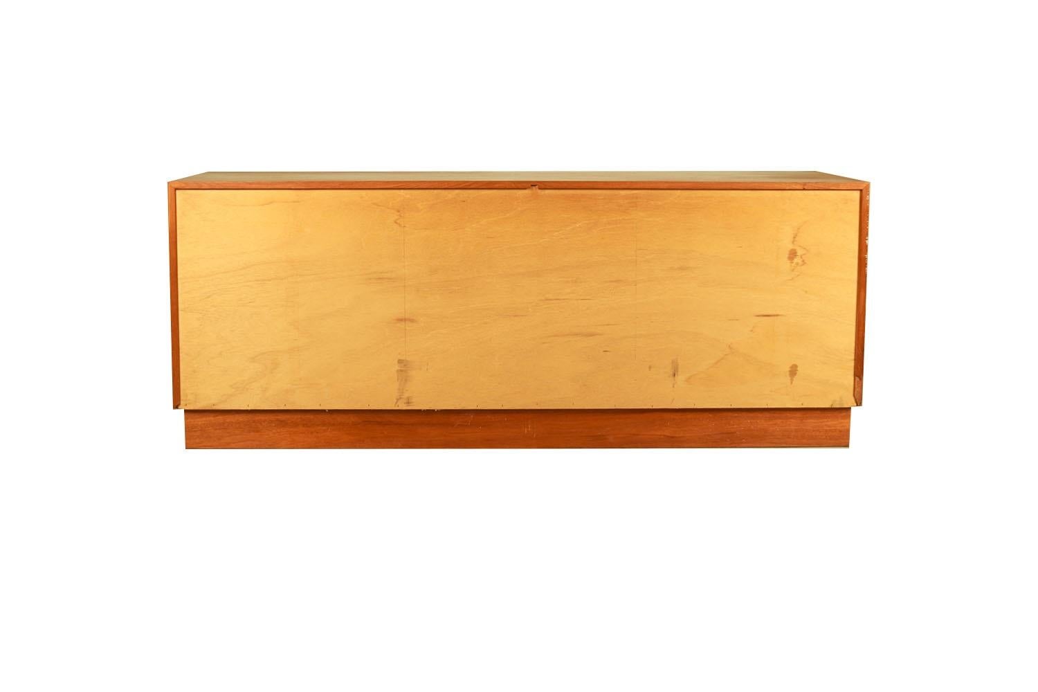 Mid-Century Danish Teak Tambour Door Dresser 5