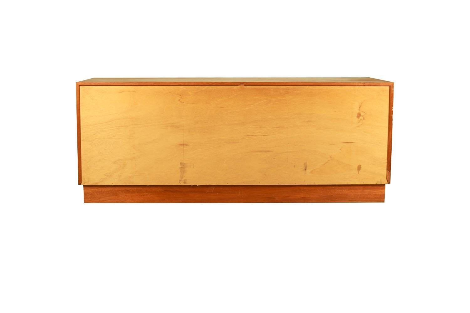 Mid-Century Danish Teak Tambour Door Dresser  For Sale 5