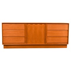 Mid-Century Danish Teak Tambour Door Dresser
