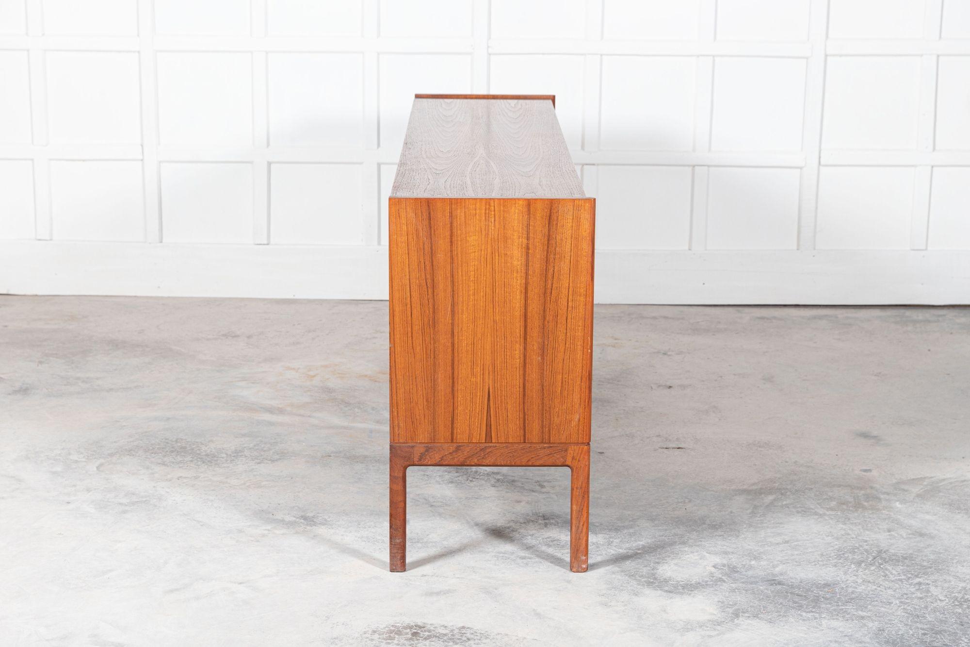 Mid Century Danish Teak Tambour Sideboard For Sale 5