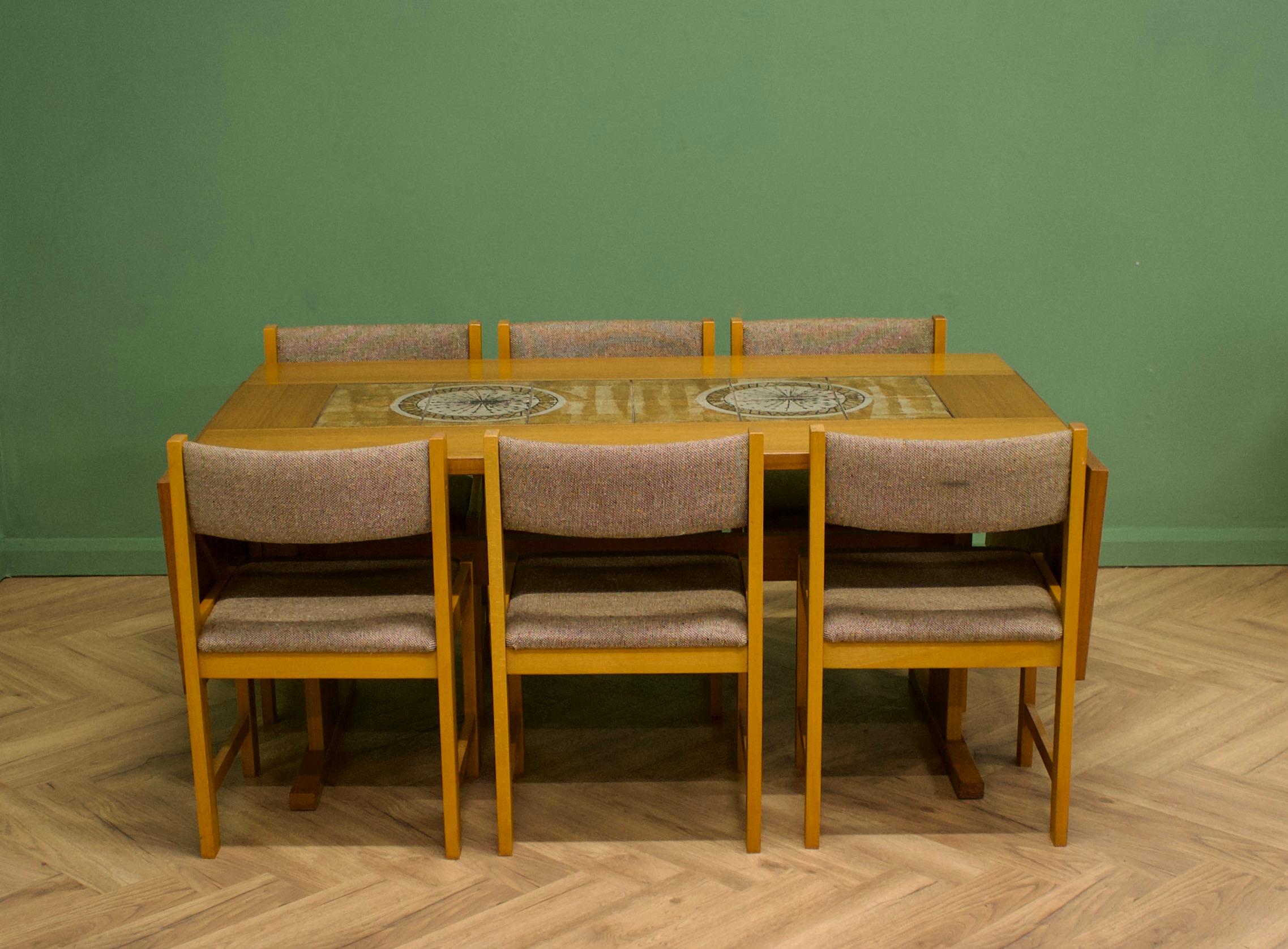 tiled kitchen table and chairs