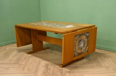 Mid Century Danish Teak Tiled Extendable Dining Table from Gangso Mobler