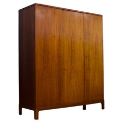 Mid Century Danish Teak Triple Door Wardrobe, 1960s