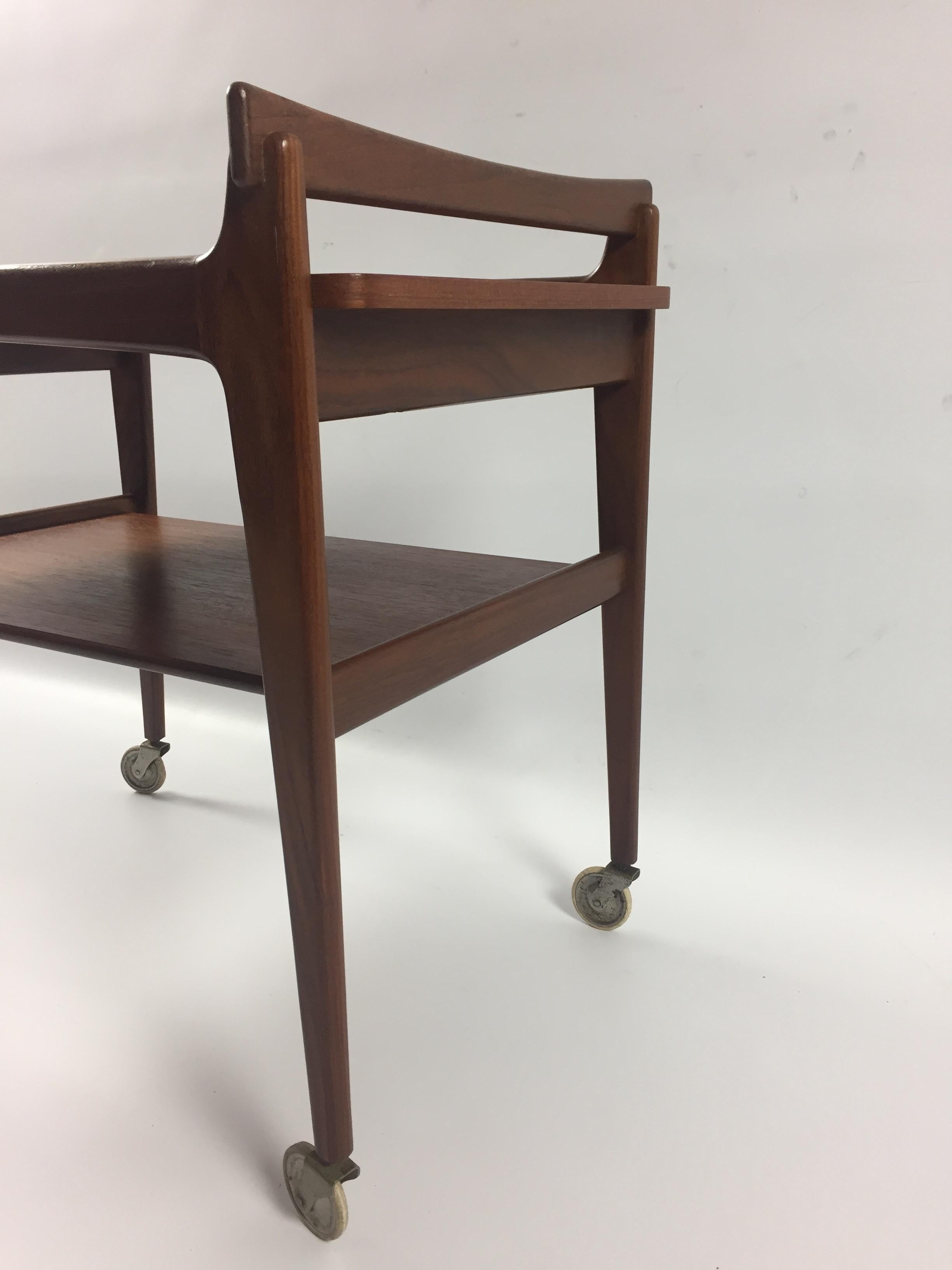 Mid-Century Danish Teak Trolley, 1960's For Sale 2