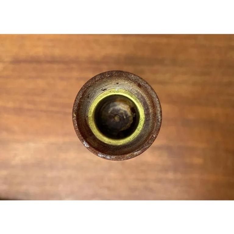 Portacandele a tulipano in teak danese di metà secolo, anni '60 In condizioni ottime in vendita a Hamburg, DE