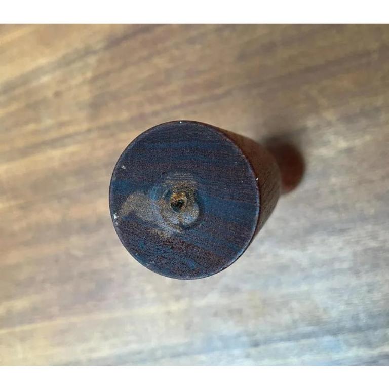 Teak Portacandele a tulipano in teak danese di metà secolo, anni '60 in vendita