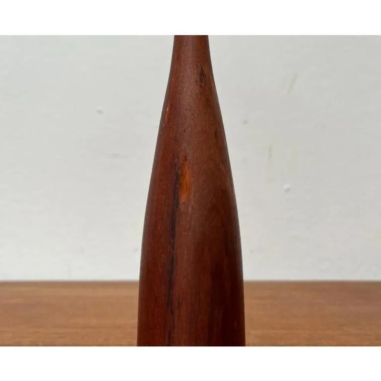 Portacandele a tulipano in teak danese di metà secolo, anni '60 in vendita 1