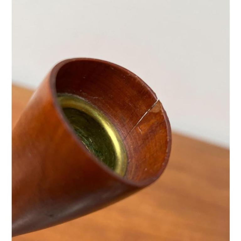 Mid-Century Danish Teak Tulip Candleholder For Sale 5