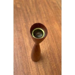 Mid-Century Danish Teak Tulip Candleholder