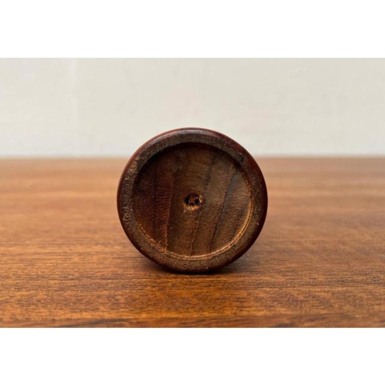 Mid-Century Danish Teak Tulip Candleholder For Sale 4