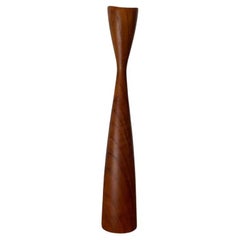 Vintage Mid-Century Danish Teak Tulip Candleholder