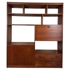 Mid-Century Danish Teak Wall Unit / Media Console