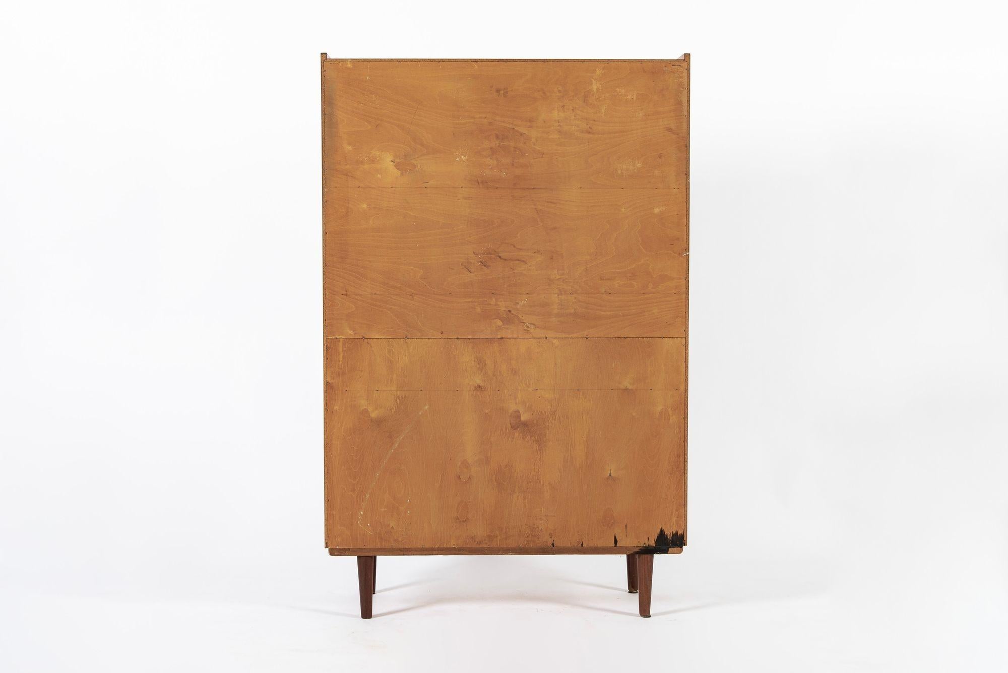 Mobile libreria e scrivania in legno di teak danese del metà secolo 1960 in vendita 6