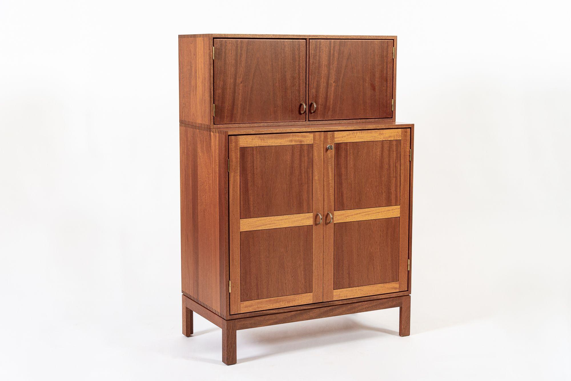 Mobile contenitore in legno di teak danese del Mid Century Mobler 1960s in vendita 5