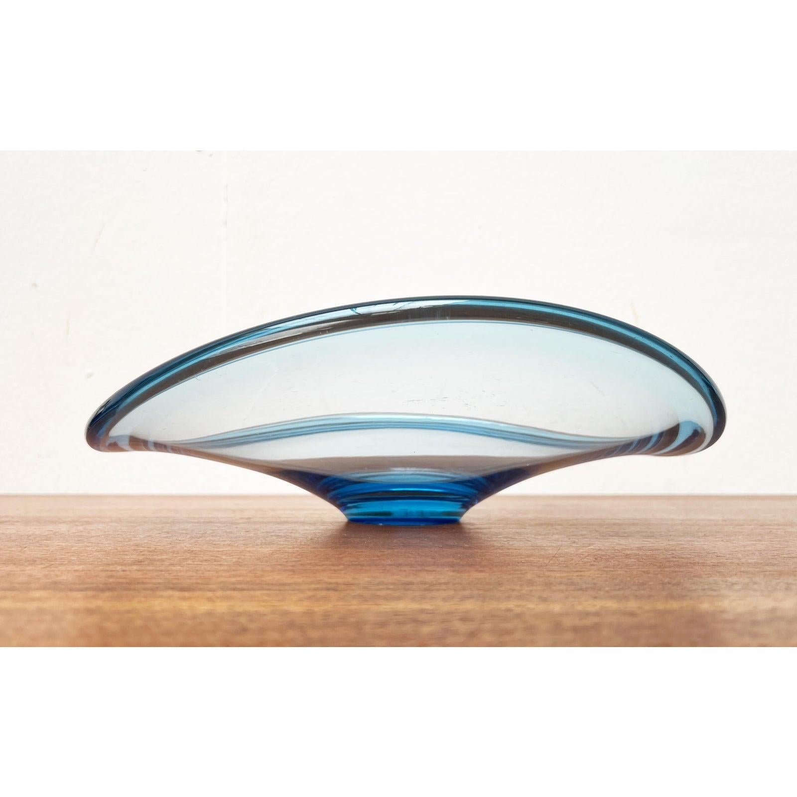 Mid-Century moderno Ciotola in vetro artistico danese di metà secolo della serie Thule di Per Lütken, anni '60 in vendita