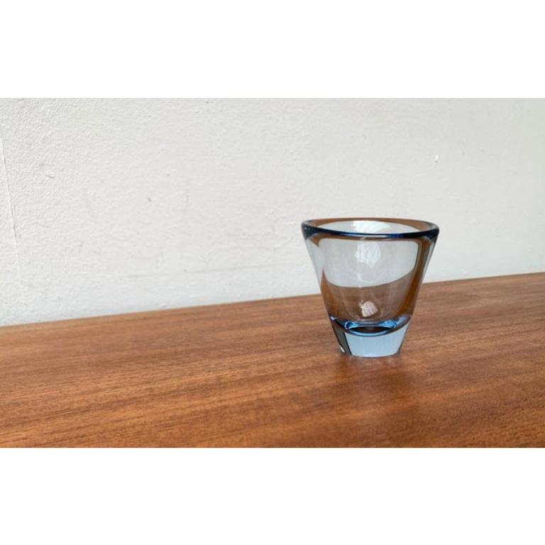 Dänische Glasvase aus der Mitte des Jahrhunderts aus der Thule-Serie von Per Lütken für Holmegaard, 1950er Jahre im Angebot 6