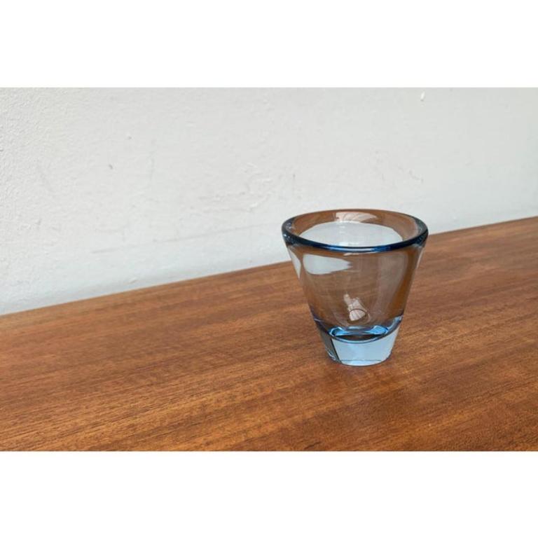 Dänische Glasvase aus der Mitte des Jahrhunderts aus der Thule-Serie von Per Lütken für Holmegaard, 1950er Jahre im Angebot 4