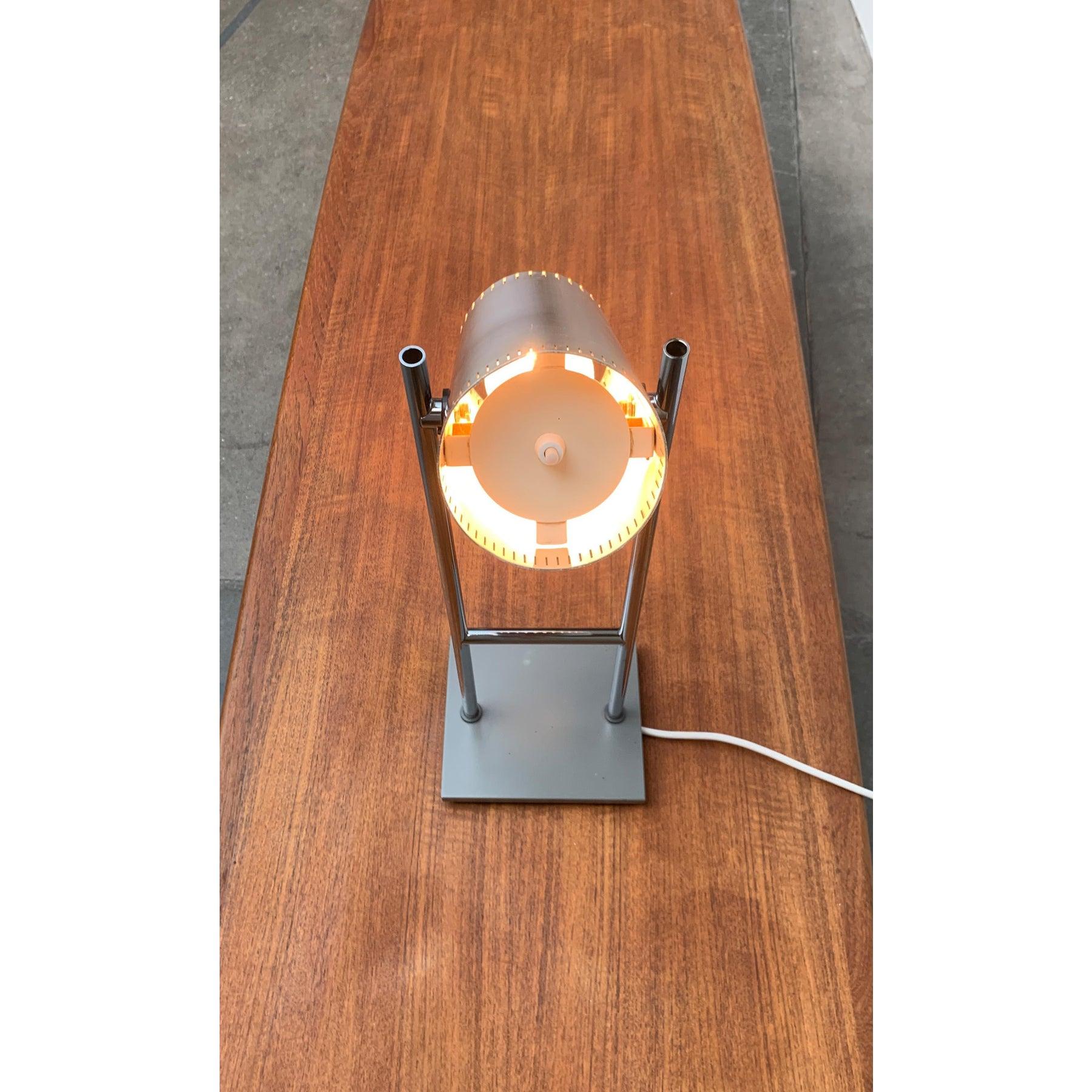 Mid-Century Danish Trombone Table Lamp by Jo Hammerborg for Fog & Mørup, 1960s In Good Condition For Sale In Hamburg, DE