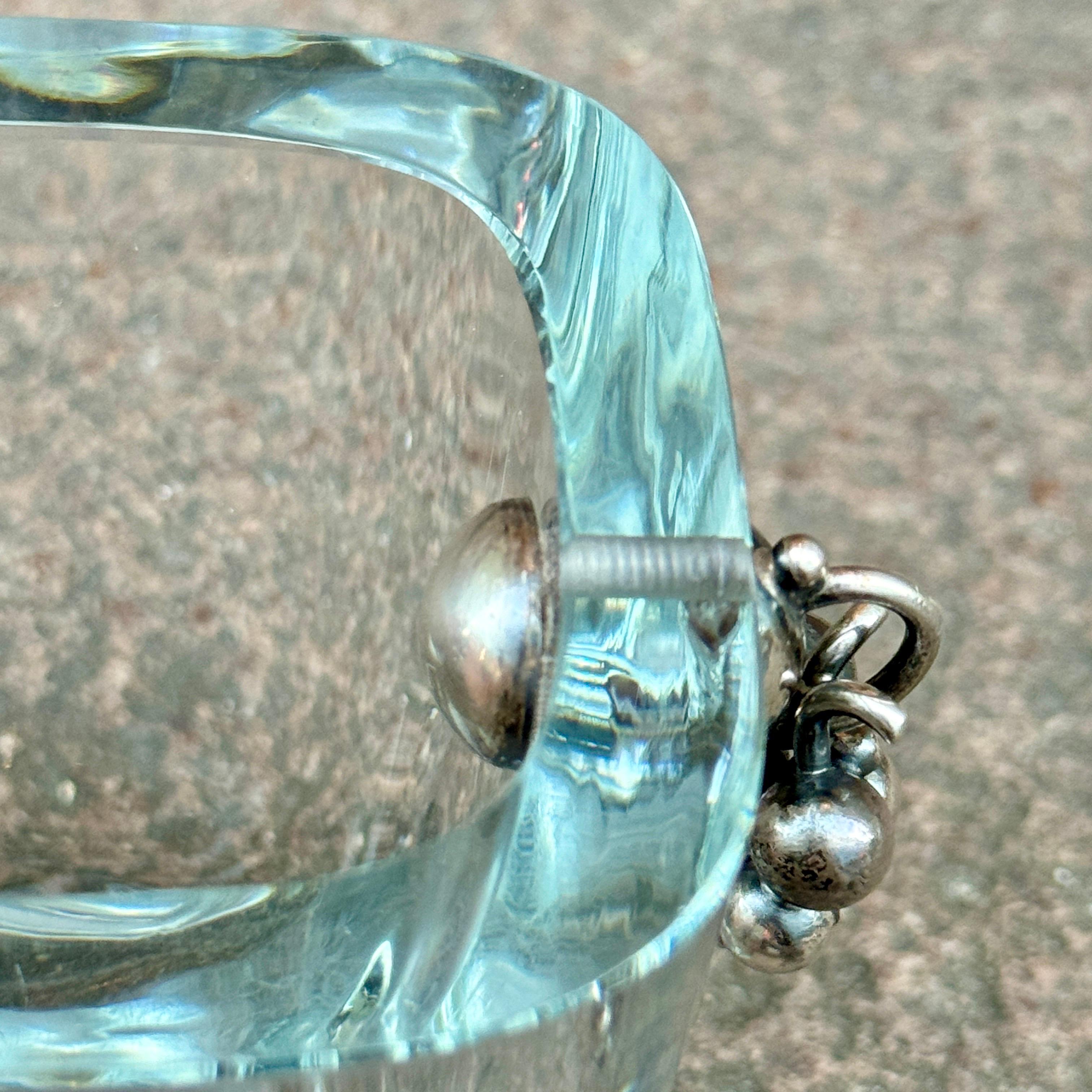 Danese Piccolo vaso danese in vetro con uva in argento, A. Dragsted in vendita
