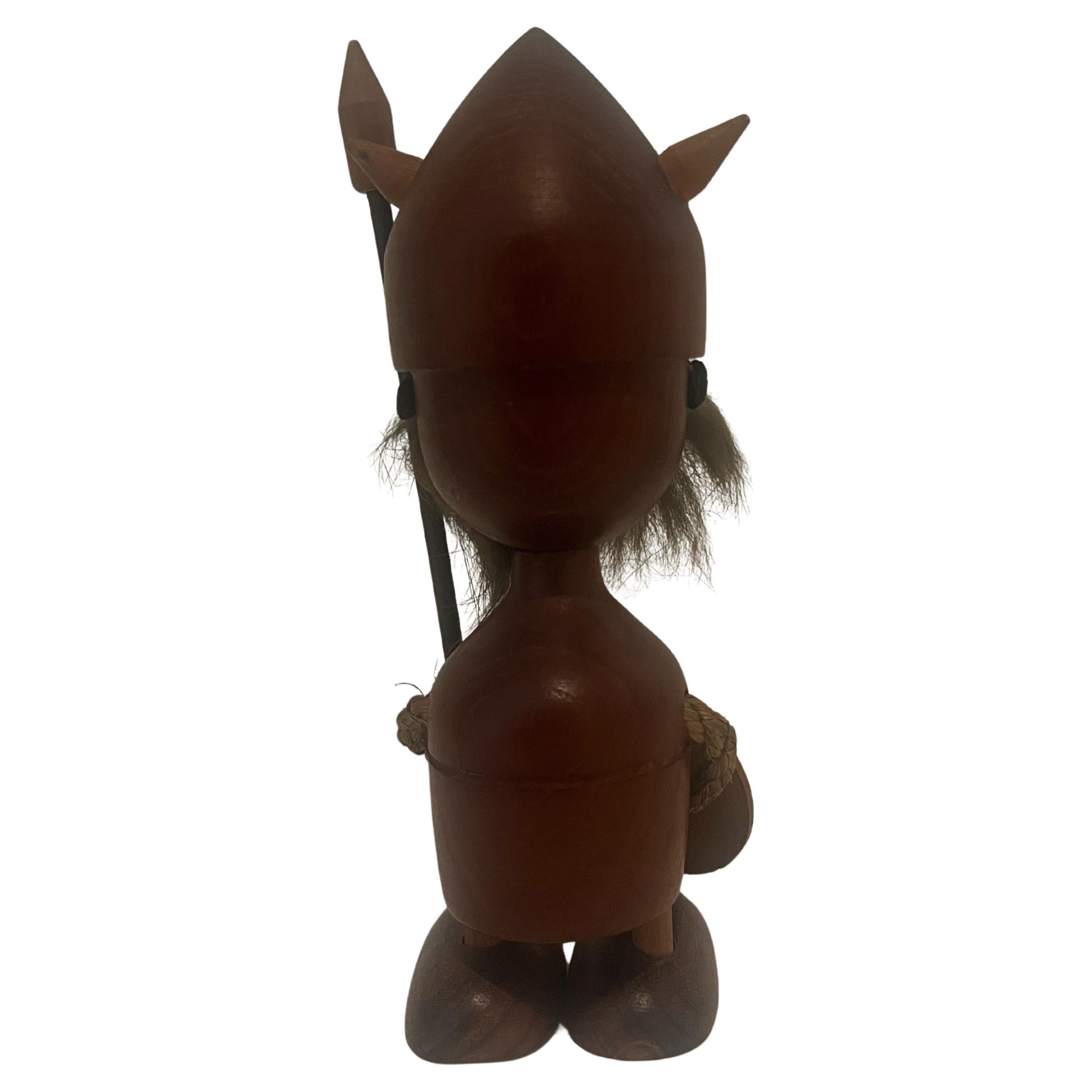 Dänische Wikingerfigur aus der Jahrhundertmitte von Hans Bolling Selten (20. Jahrhundert) im Angebot