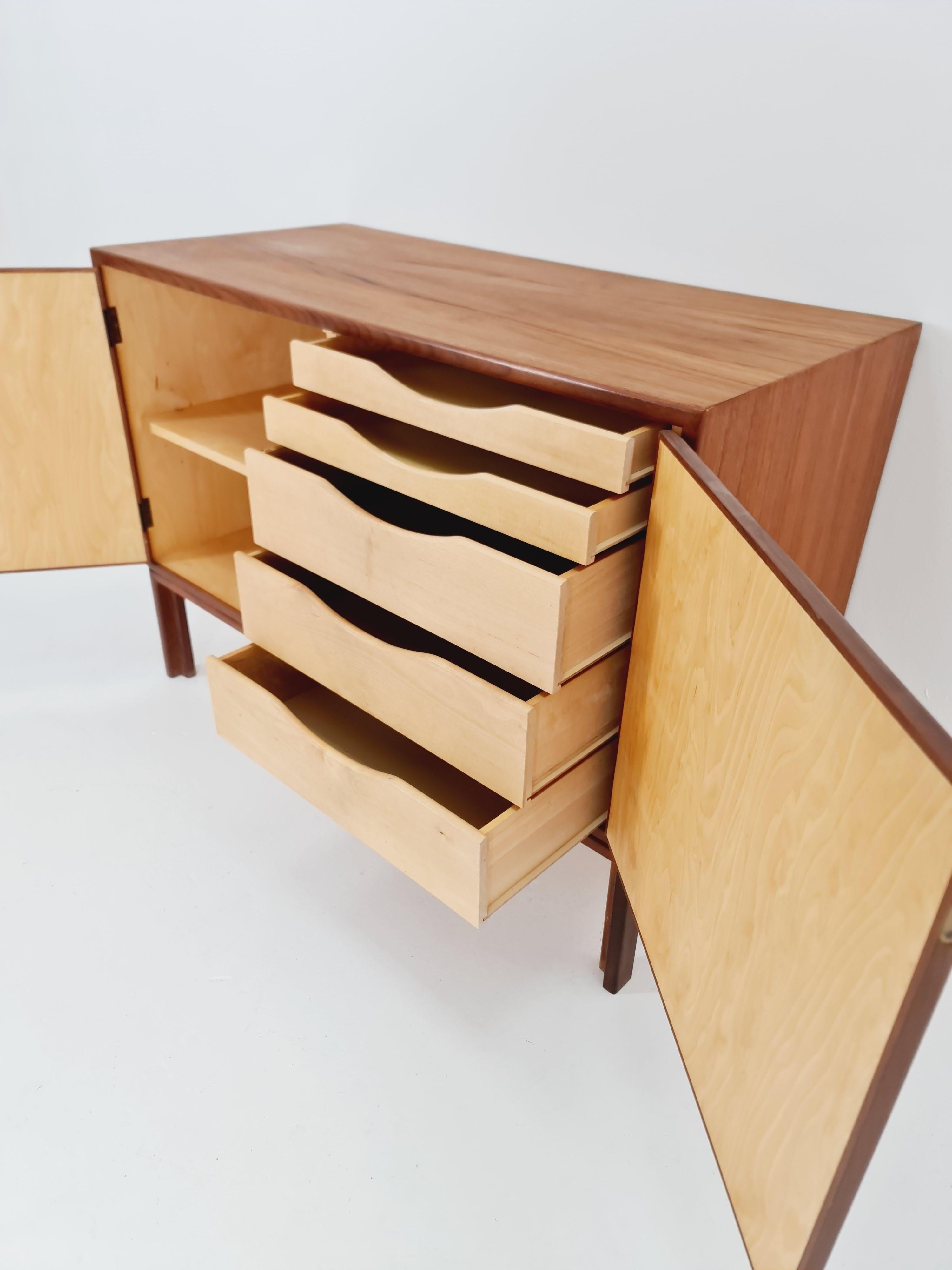 Mid-Century Modern Mid-century Danish vintage Teak hallway cabinet, sideboard,  1960s For Sale