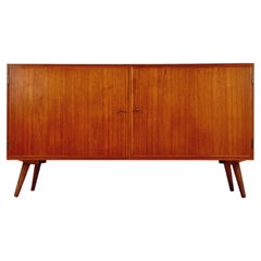 Mid-century Danish vintage Teak hallway Record cabinet, sideboard,  1960s