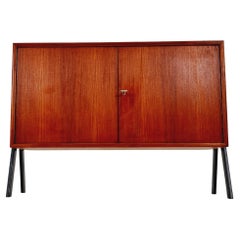 Mid-century Danish vintage teak record sideboard, 1960s