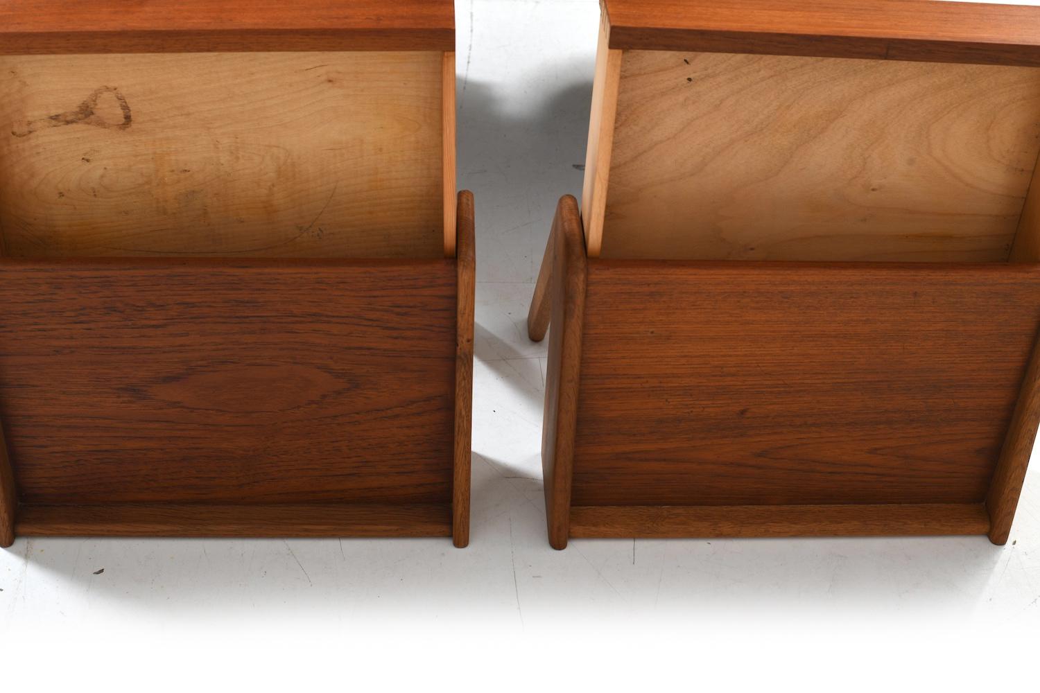 Tables de nuit murales danoises du milieu du siècle par Ølholm en vente 1