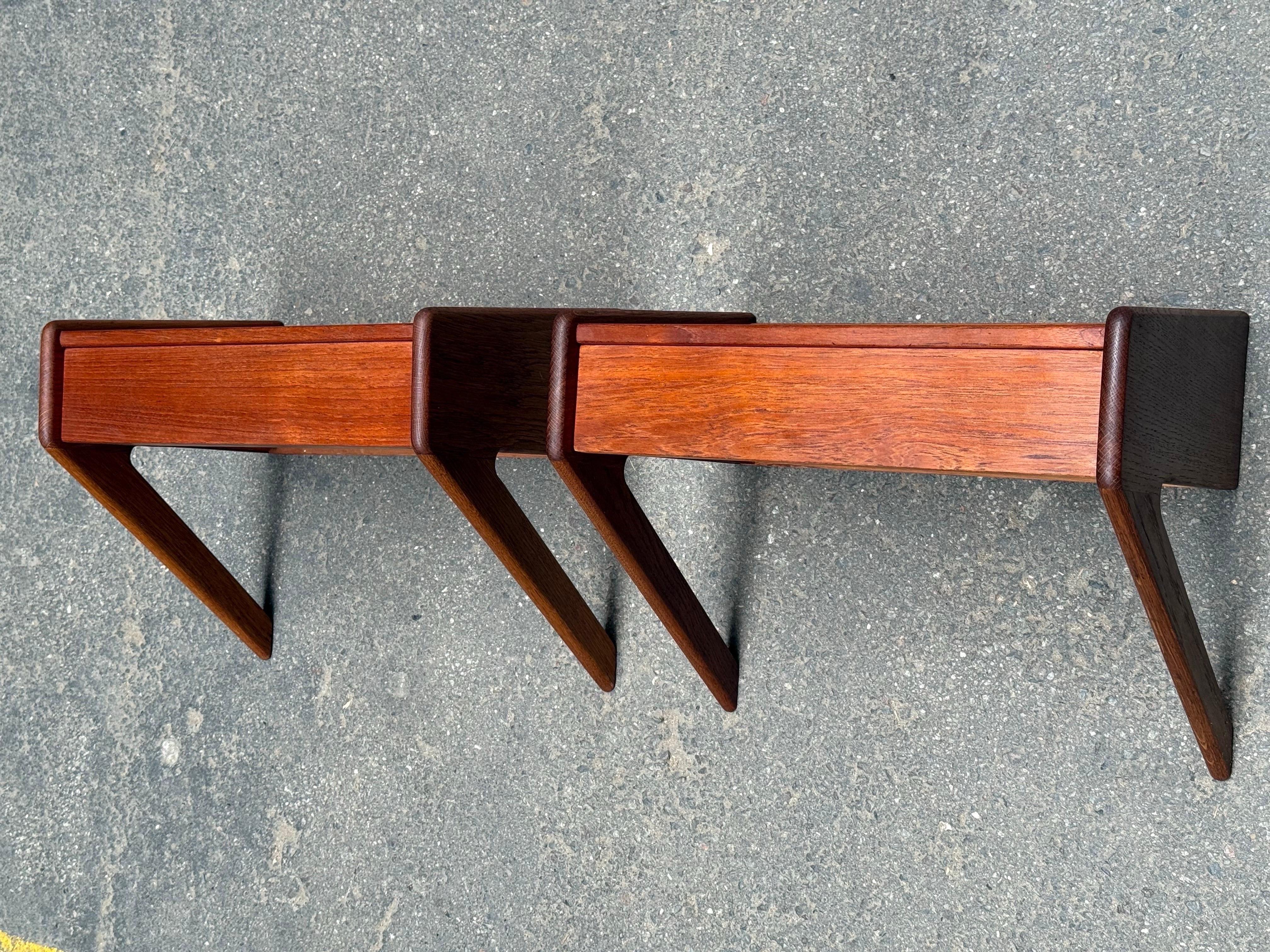 Danese Mid-Century Danish Wall-Mounted Nightstands from Ølholm Møbelfabrik, 1950s in vendita