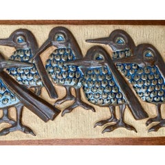 Mid-Century Danish Wall Relief Plate by Marianne Starck