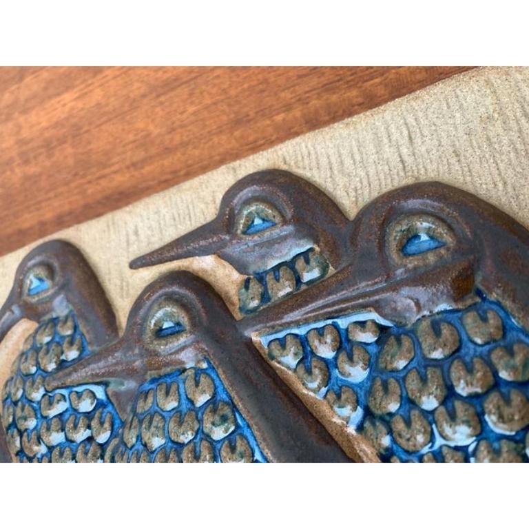 Ceramica Piatto a rilievo da parete danese di metà secolo di Marianne Starck in vendita