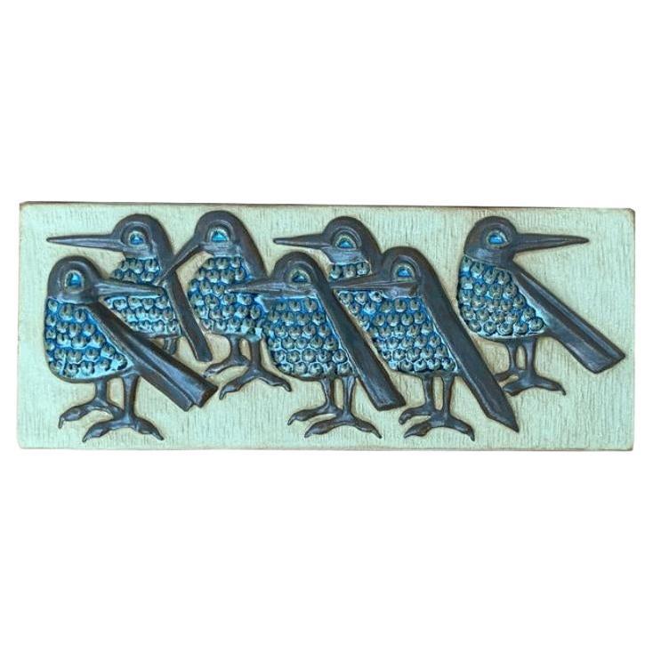 Mid-Century Danish Wall Relief Plate by Marianne Starck