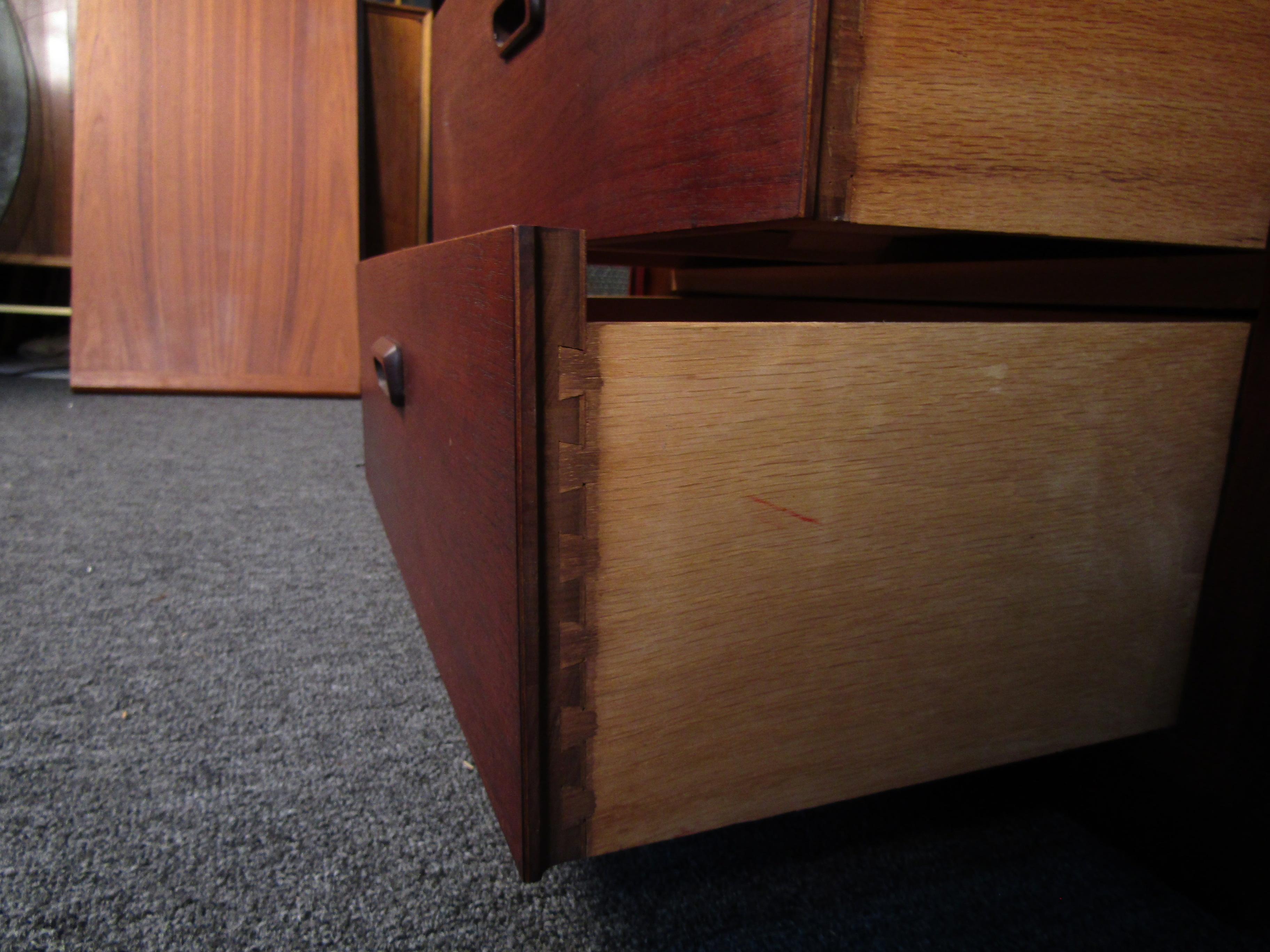 Mid-Century Danish Walnut Desk For Sale 7