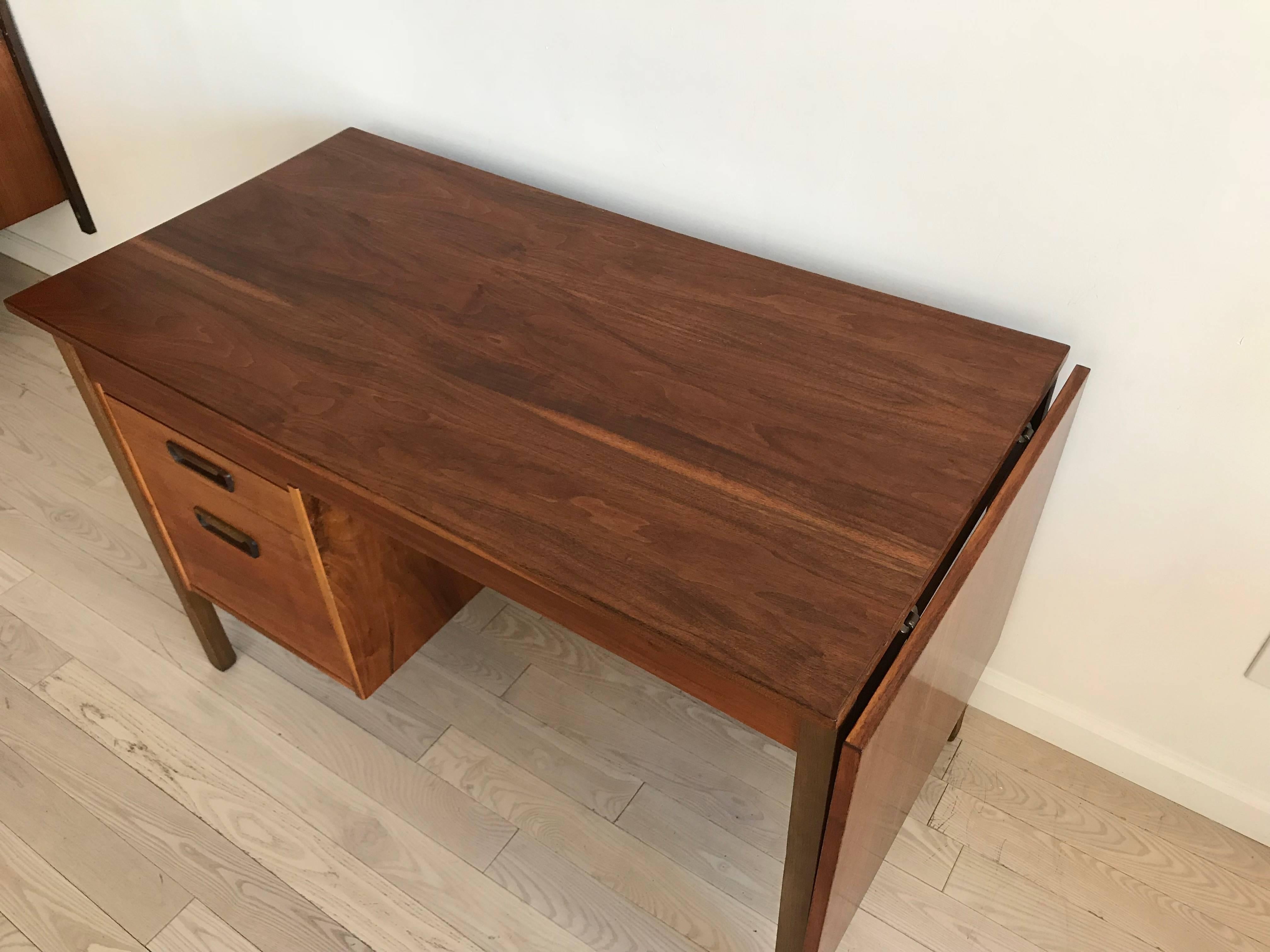 Late 20th Century Midcentury Danish Walnut Expandable Desk for Maurice Villency