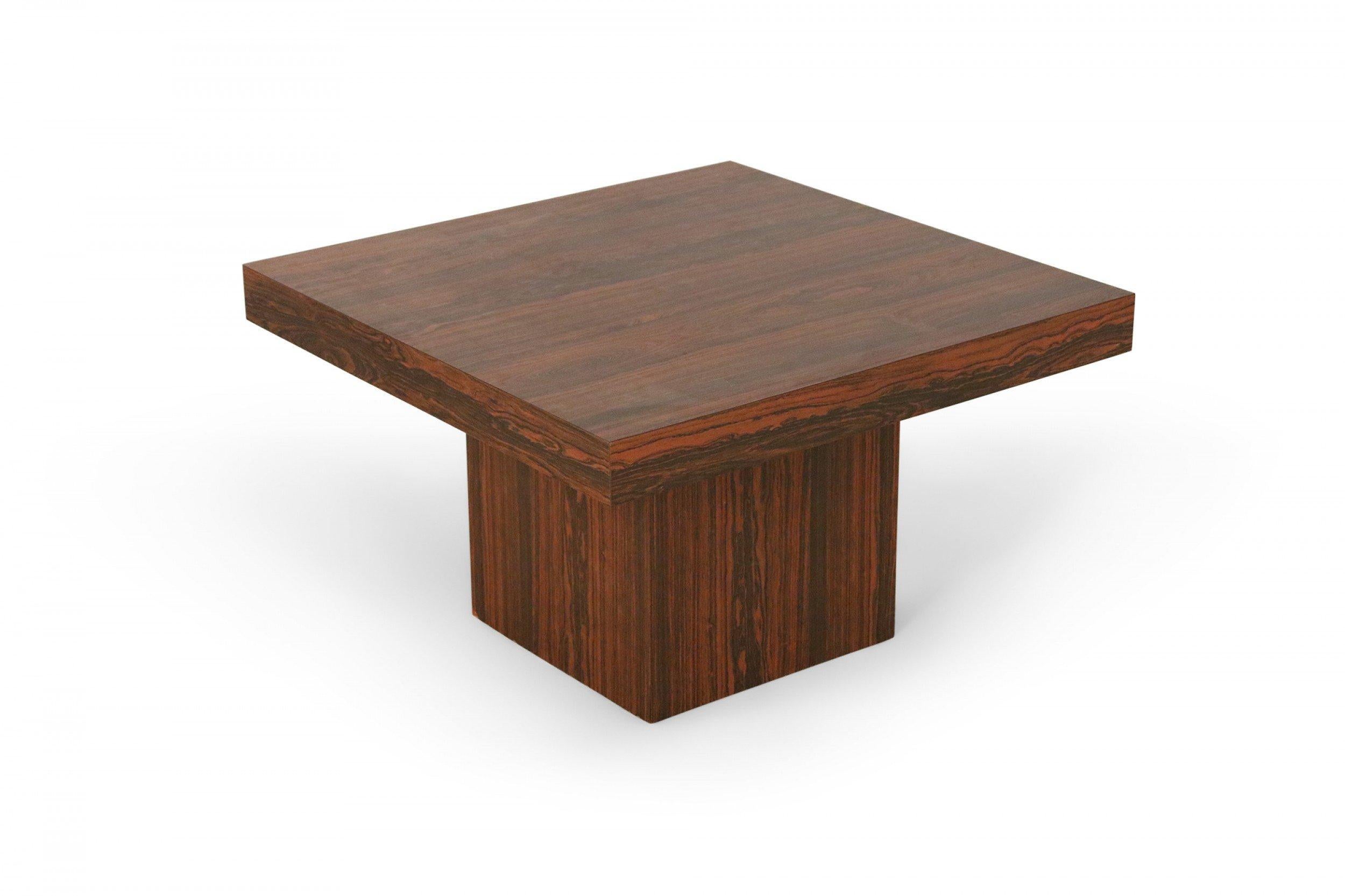 Mid-Century Danish Walnut Pedestal Base End Table For Sale 5