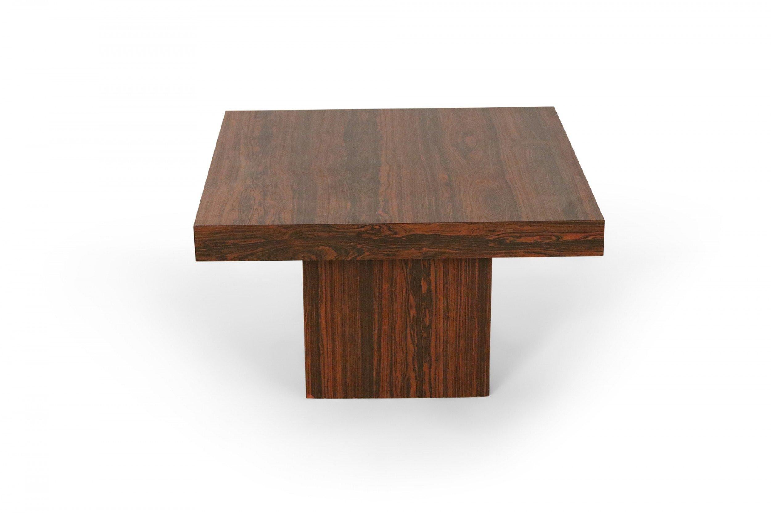 Mid-Century Danish Walnut Pedestal Base End Table For Sale 6