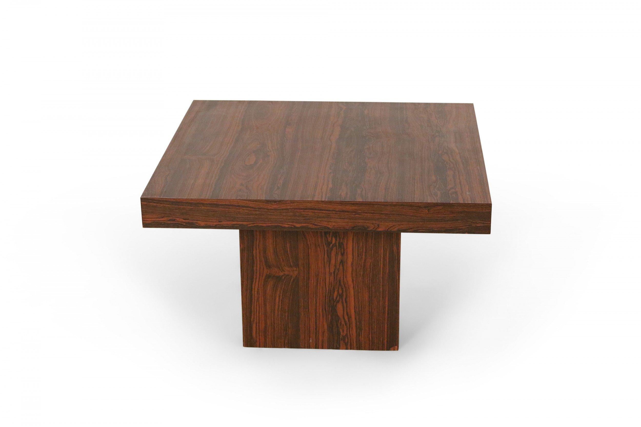 Mid-Century Danish Walnut Pedestal Base End Table For Sale 7